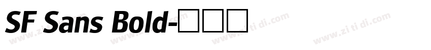 SF Sans Bold字体转换